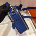Leather Box Camera Crossbody Bag