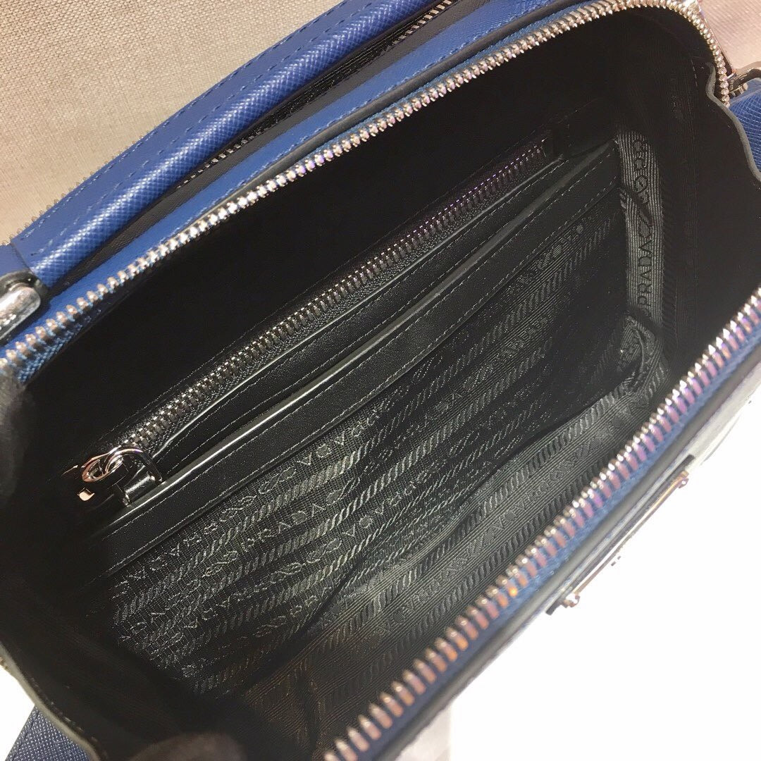 Leather Box Camera Crossbody Bag