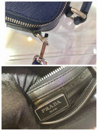Leather Box Camera Crossbody Bag