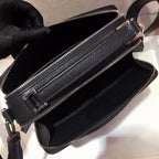 Leather Box Camera Crossbody Bag