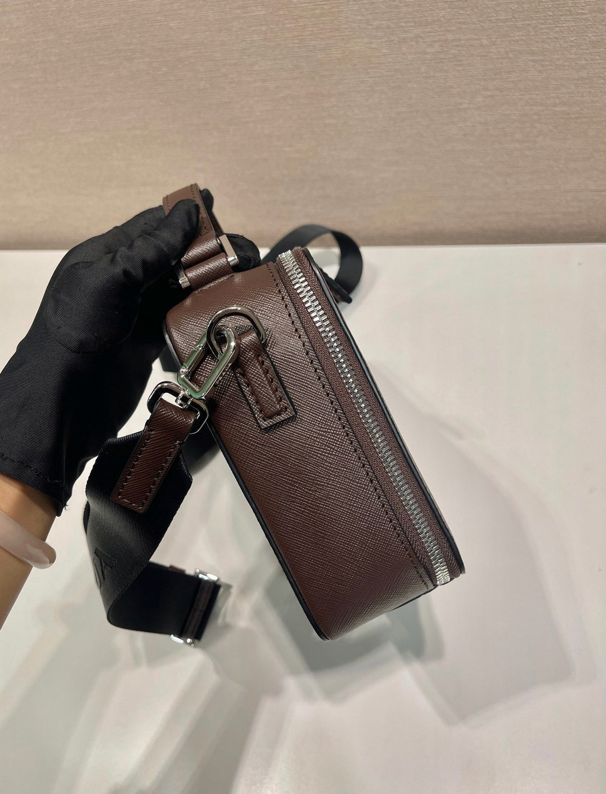 Saffiano Mini Crossbody Bag