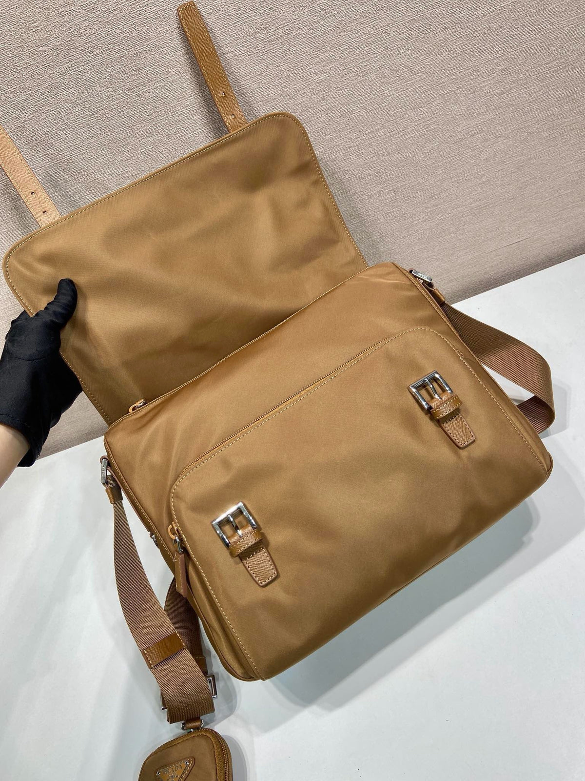 Beige Crossbody Bag