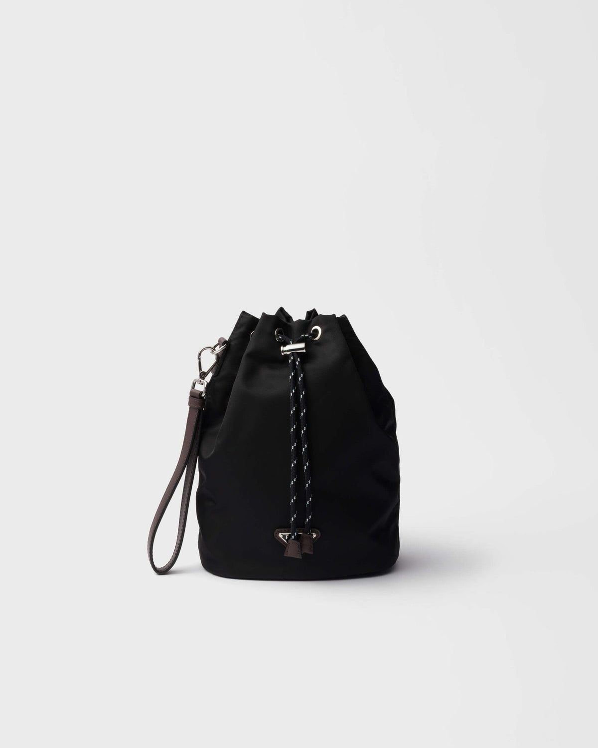 Schwarze Eimertasche