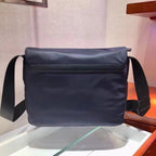 Nylon Messenger mit Patch Umhängetasche