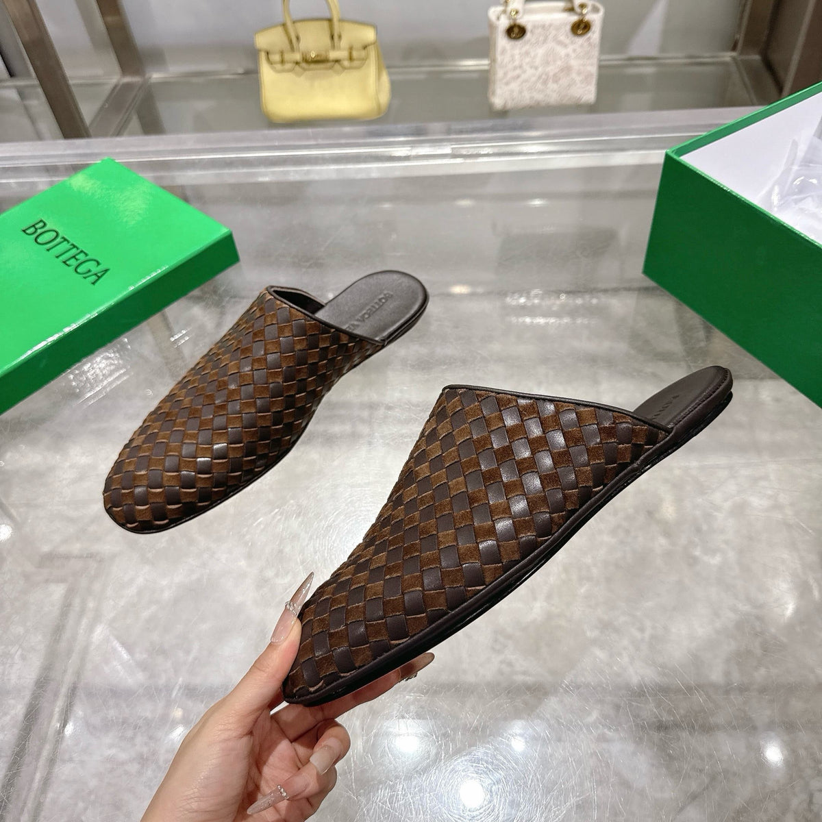 Mehrfarbige Mules