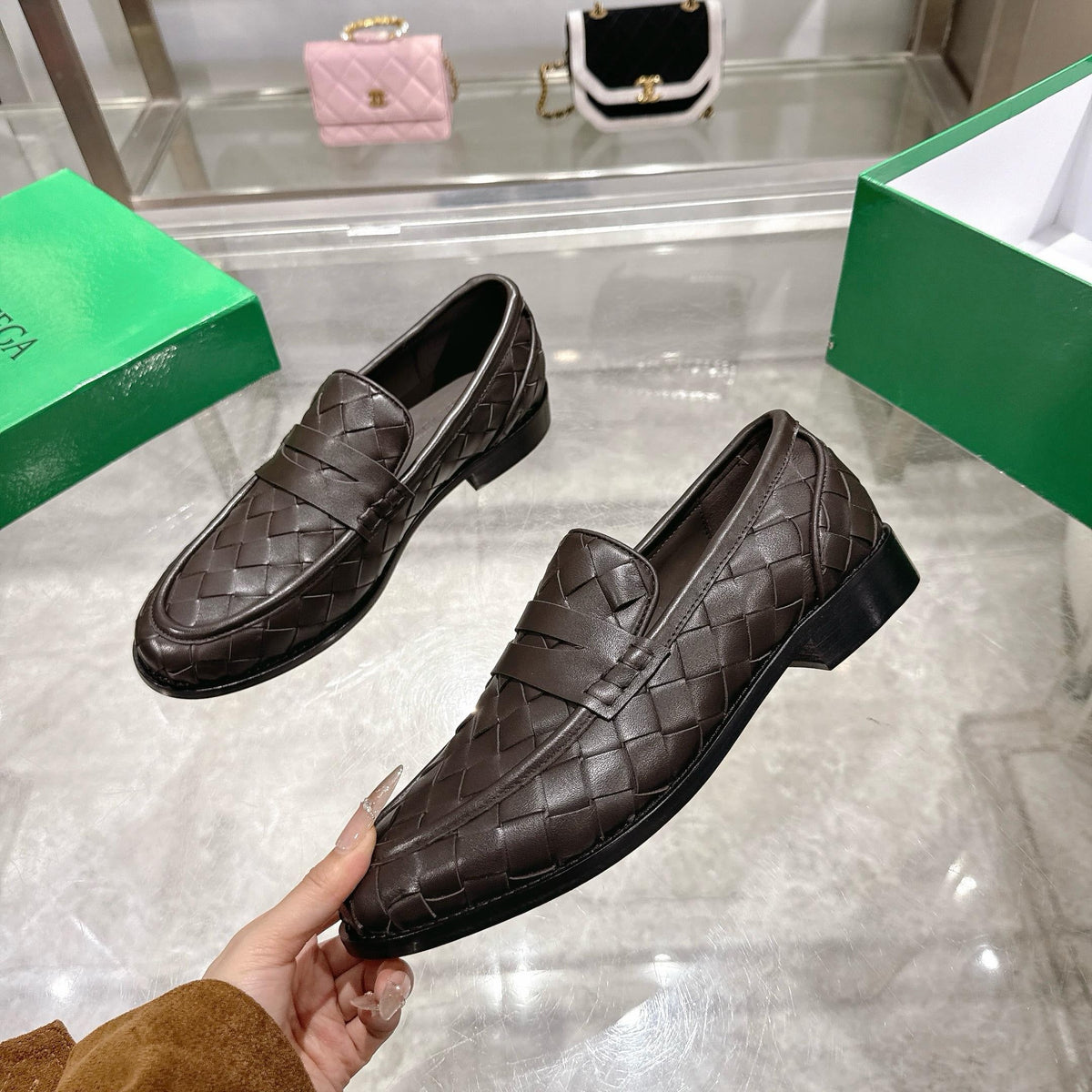 Mehrfarbige Slipper
