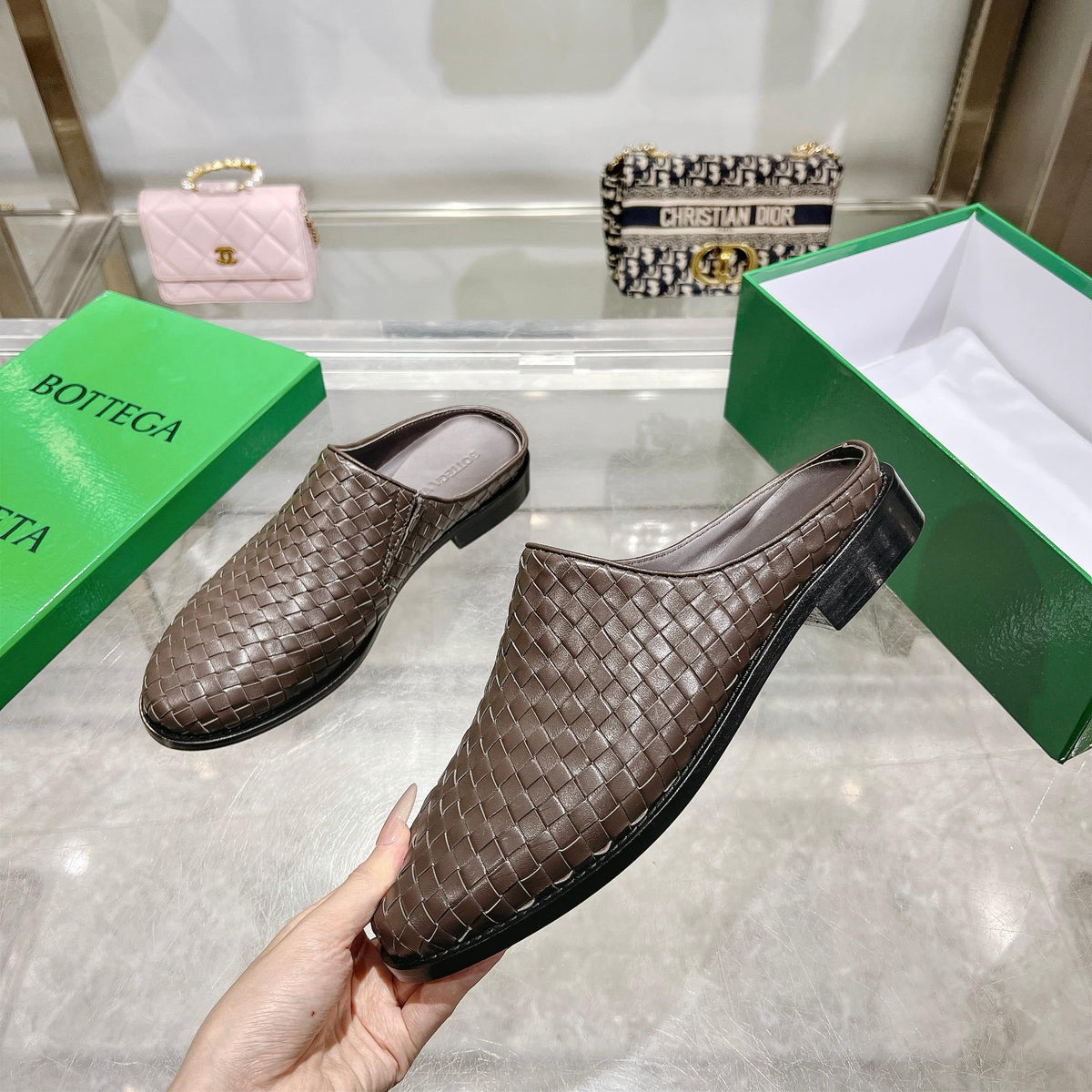 Mehrfarbige Mules