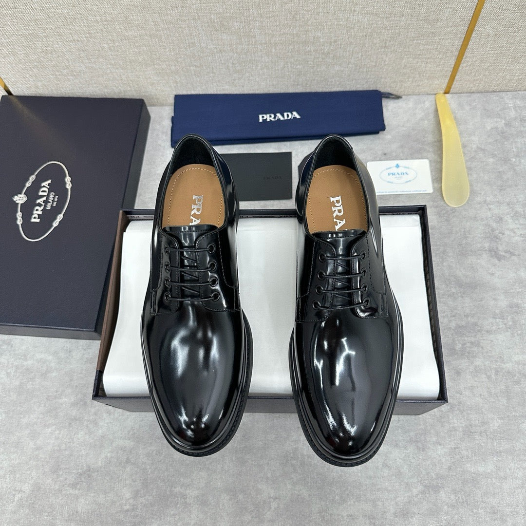 Schwarze Derby-Schuhe - Herren