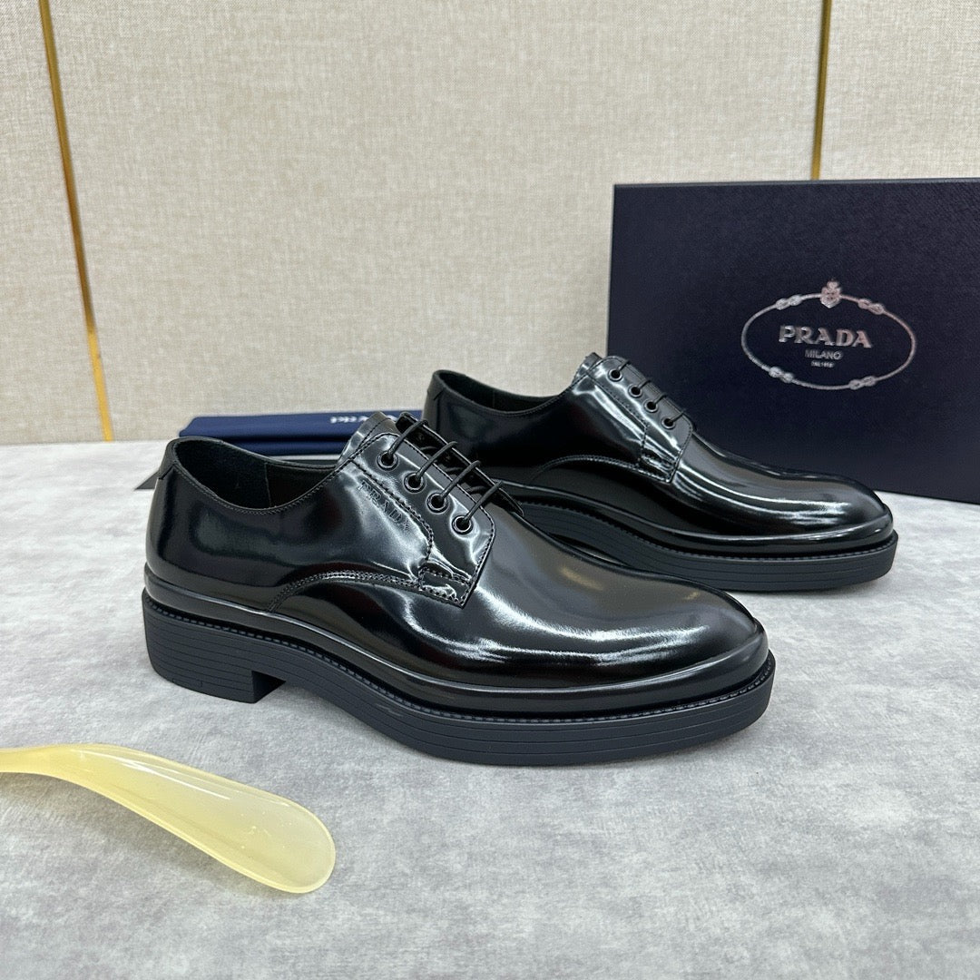 Schwarze Derby-Schuhe - Herren