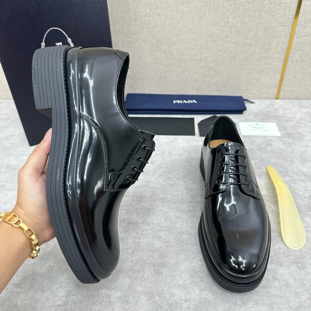Schwarze Derby-Schuhe - Herren