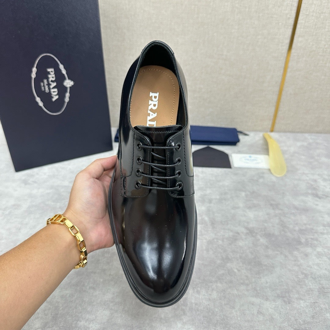 Schwarze Derby-Schuhe - Herren