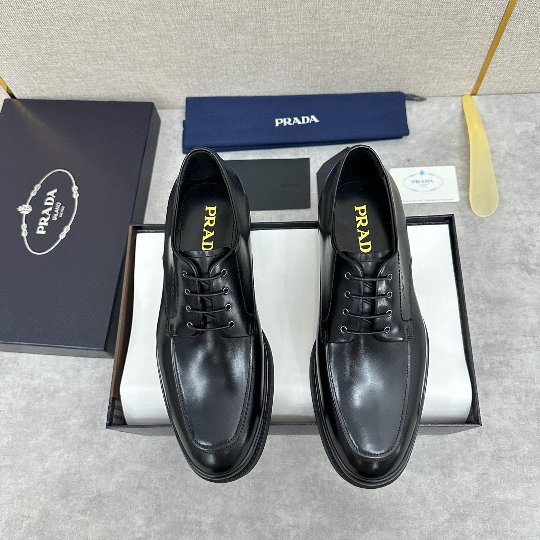 Schwarze Derby Schuhe - Herren