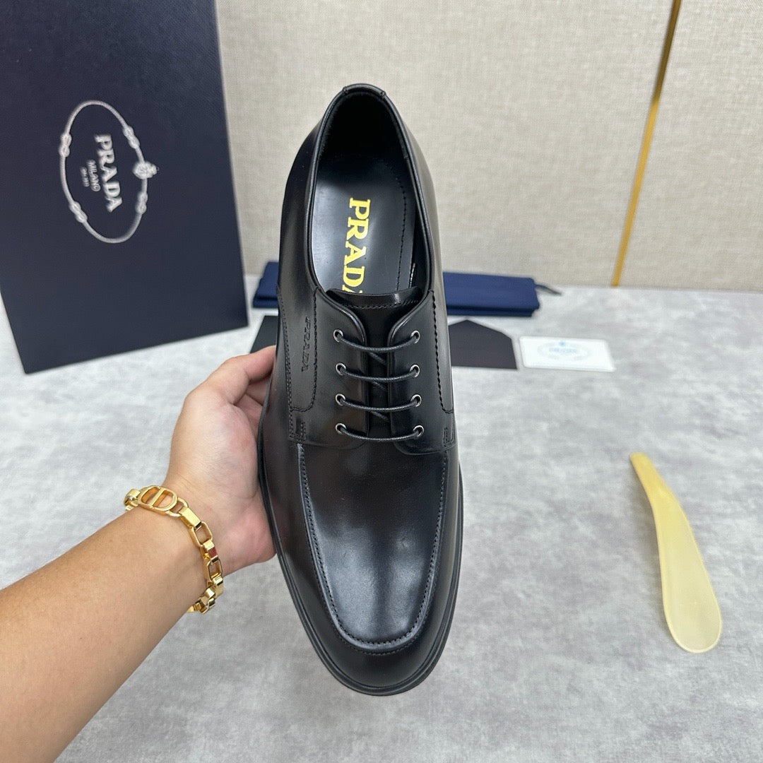 Schwarze Derby Schuhe - Herren