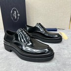 Schwarze Derby Schuhe - Herren