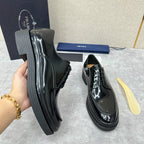 Schwarze Derby Schuhe - Herren