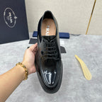 Schwarze Derby Schuhe - Herren