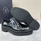 Schwarze Derby Schuhe - Herren