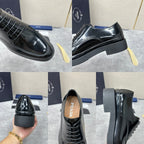 Schwarze Derby Schuhe - Herren