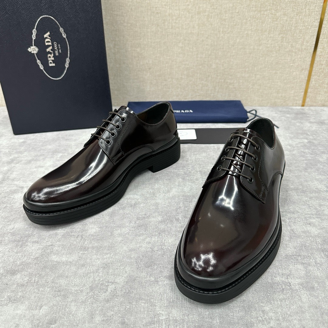 Schwarze Derby Schuhe – Herren