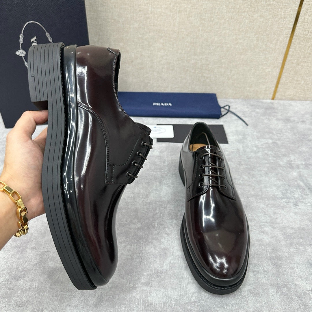 Schwarze Derby Schuhe – Herren