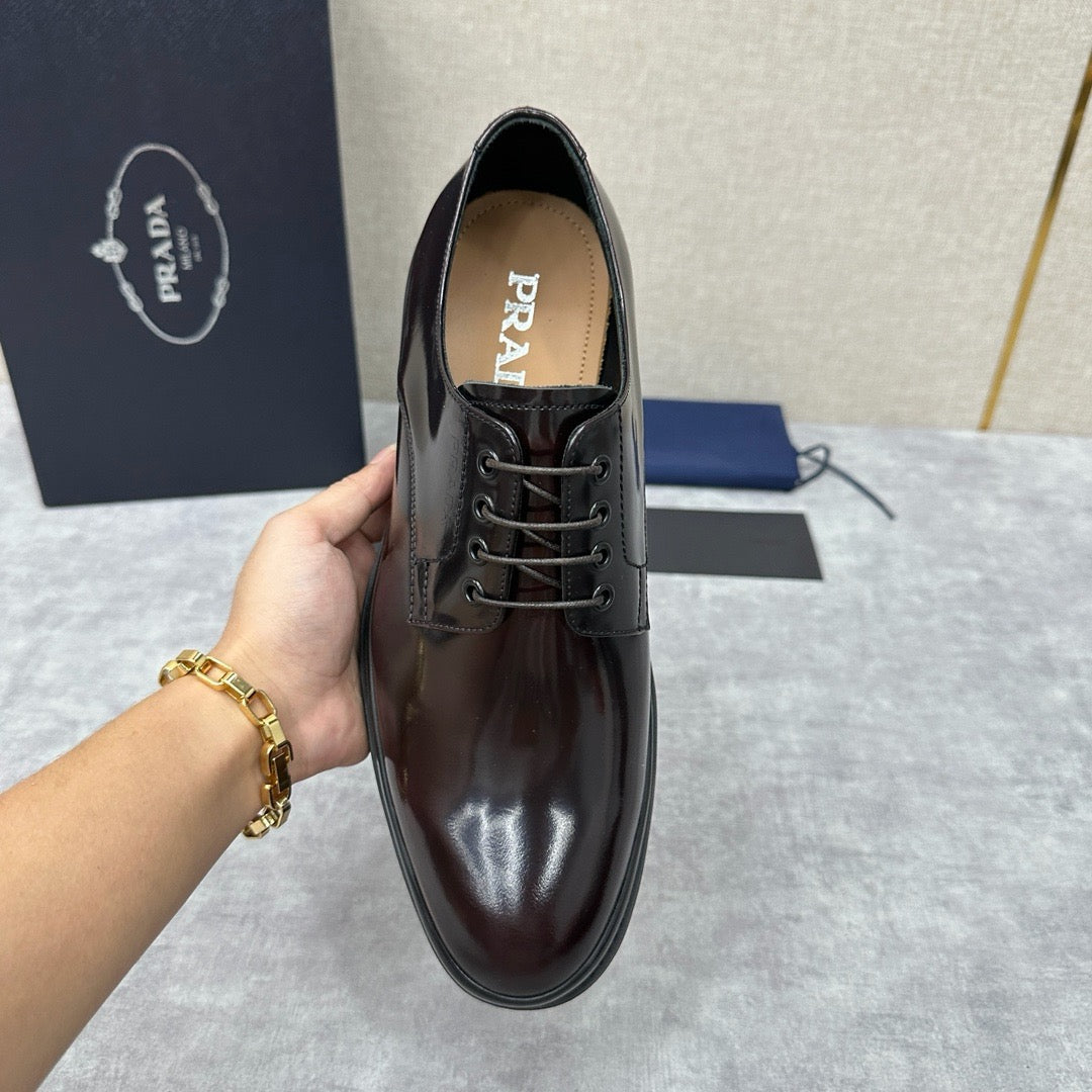Schwarze Derby Schuhe – Herren