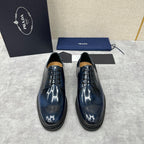 Dunkelblaue Derby-Schuhe – Herren