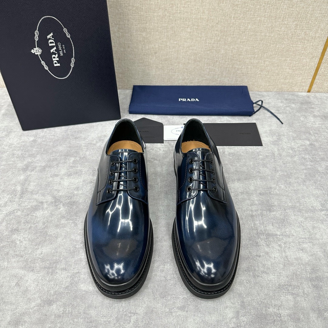 Dunkelblaue Derby-Schuhe – Herren