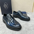 Dunkelblaue Derby-Schuhe – Herren