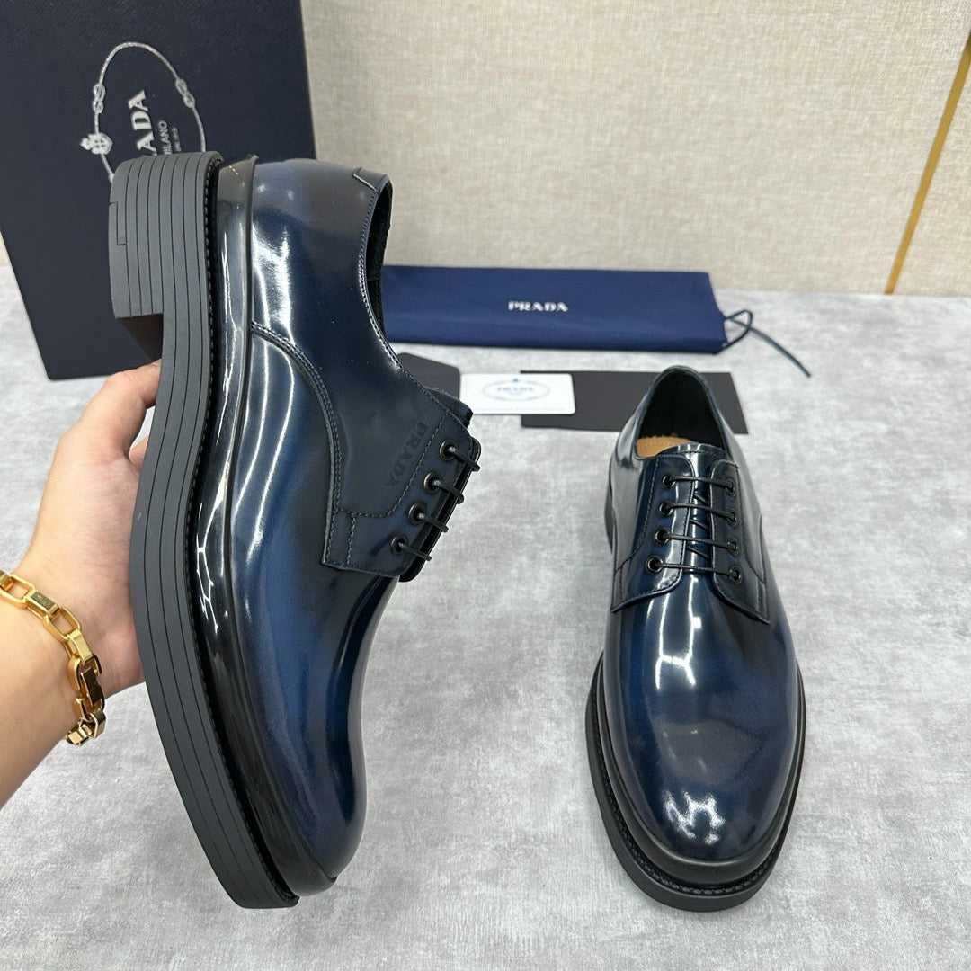 Dunkelblaue Derby-Schuhe – Herren