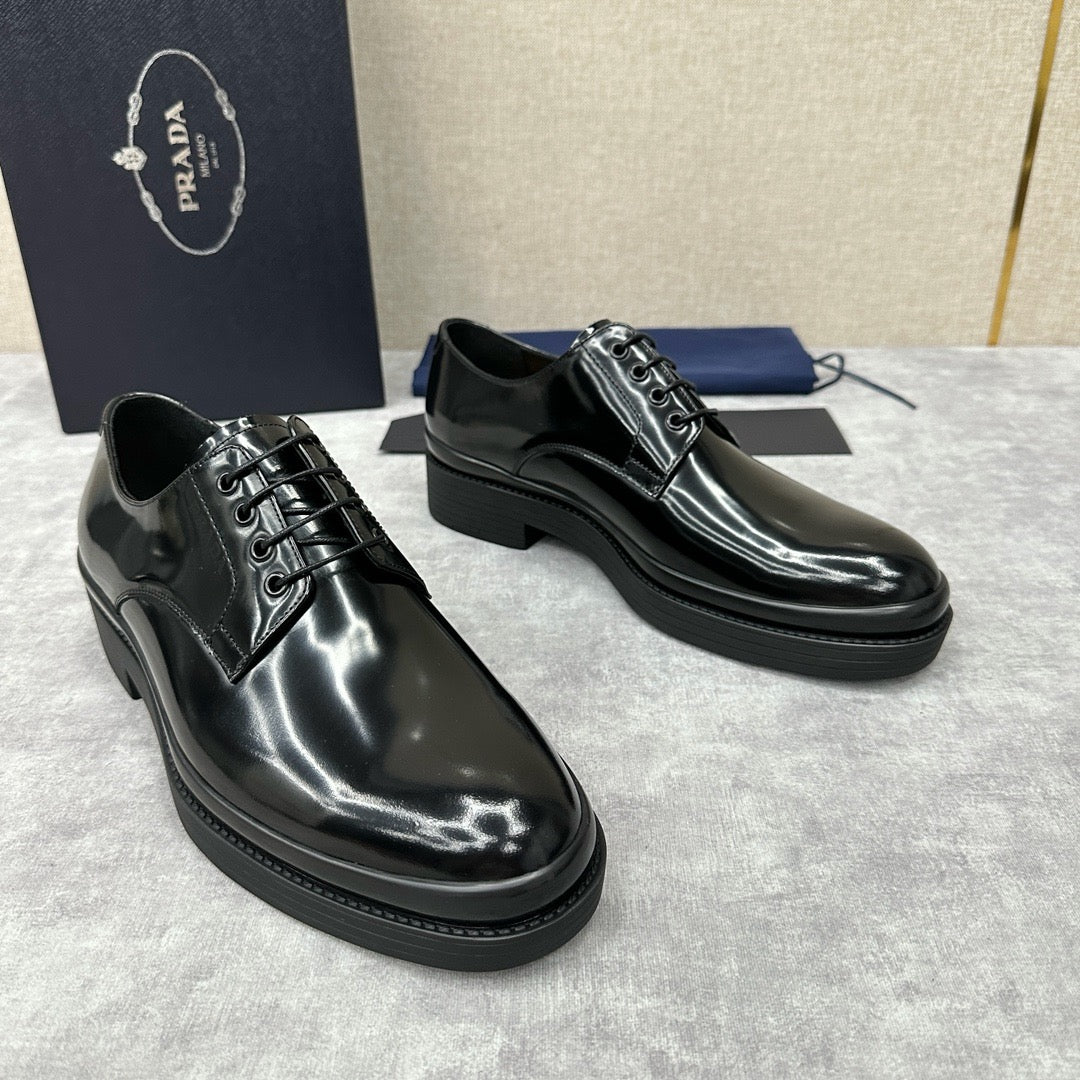 Schwarze Derby-Schuhe - Herren