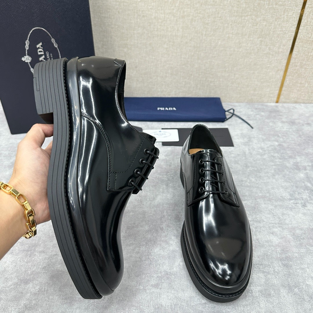 Schwarze Derby-Schuhe - Herren