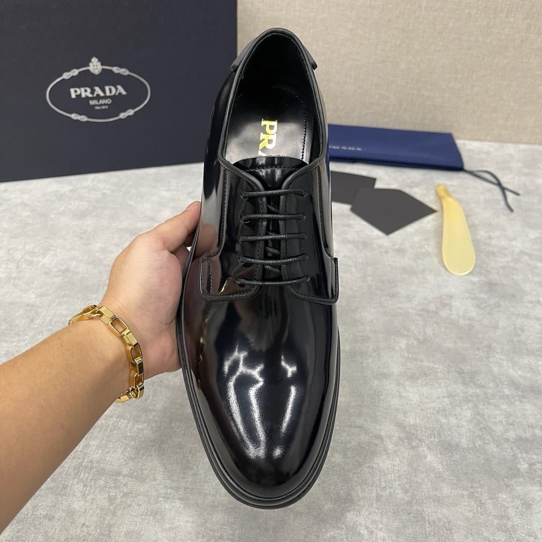 Schwarze Derby-Schuhe - Herren