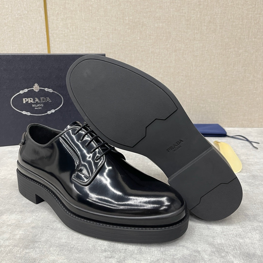 Schwarze Derby-Schuhe - Herren