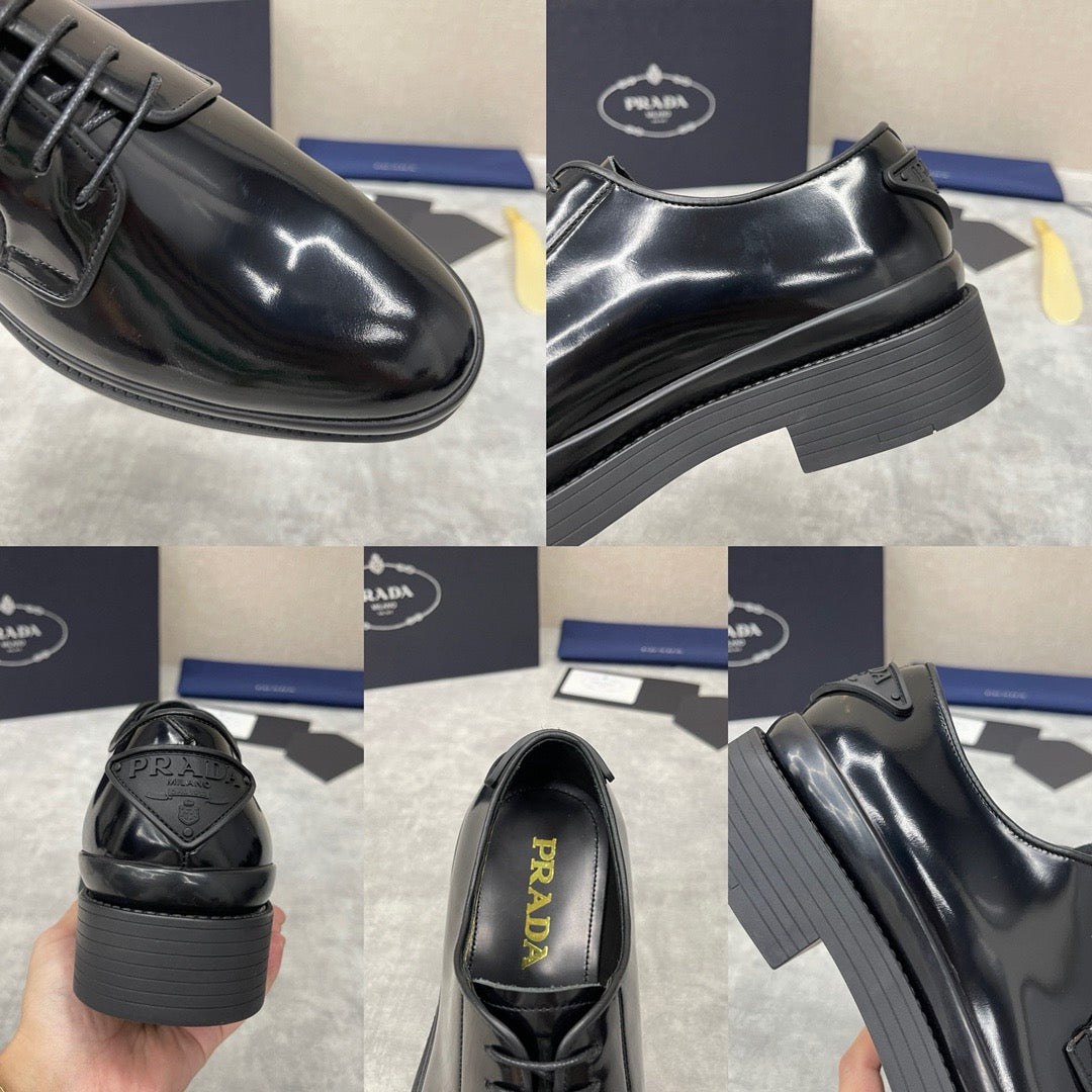 Schwarze Derby-Schuhe - Herren