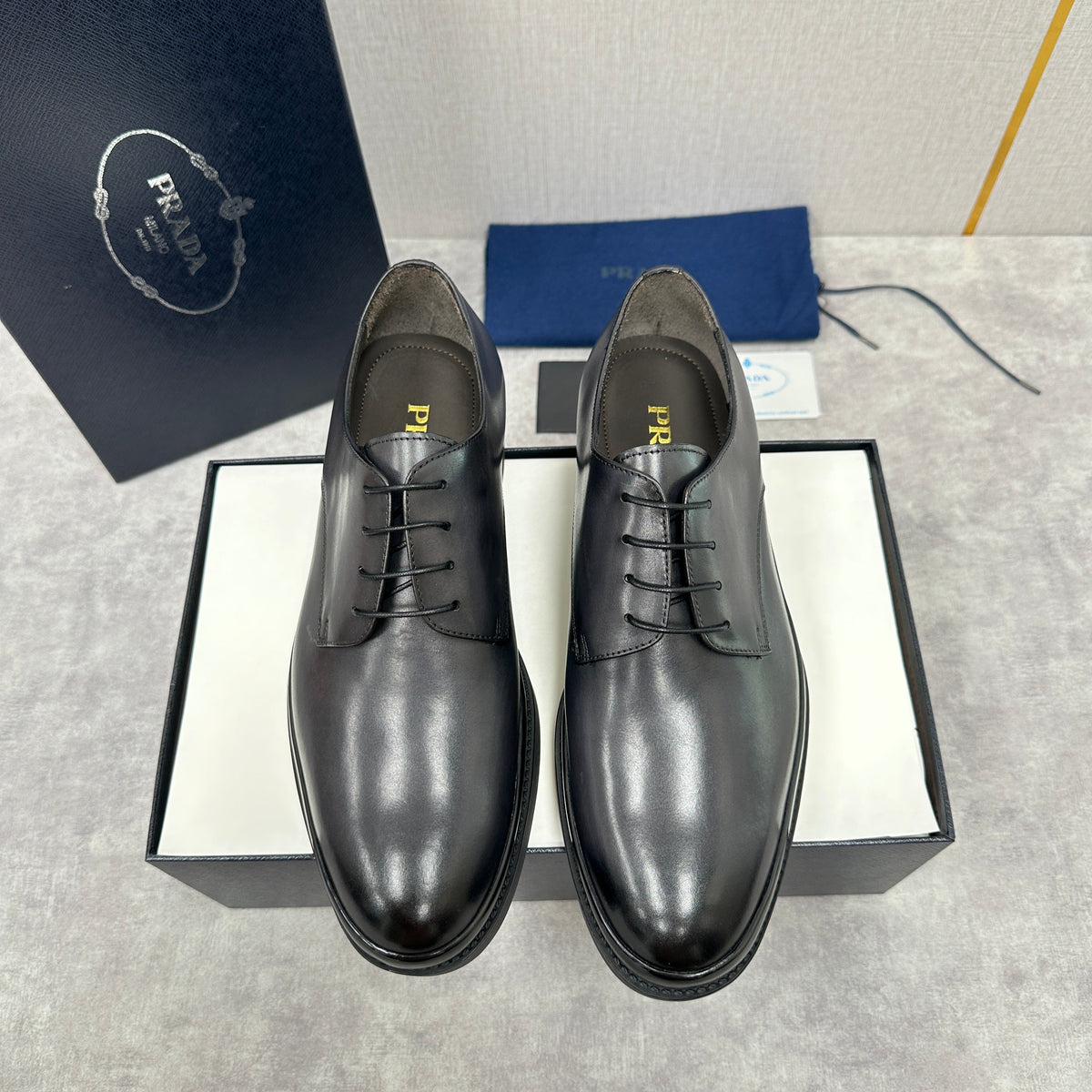 Mehrfarbige Derby-Schuhe – Herren