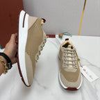 Grey Suede Colourblock Runner - Men's