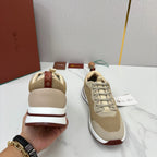 Grey Suede Colourblock Runner - Men's