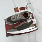 Grey Suede Colourblock Runner - Men's