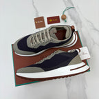 Grey Suede Colourblock Runner - Men's