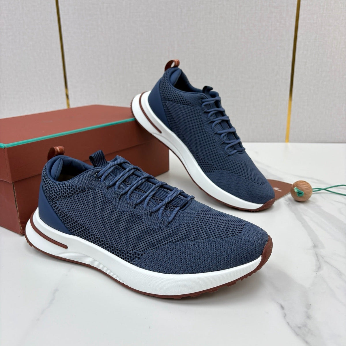 Schwarze Mesh-Runner, Ton-in-Ton - Herren