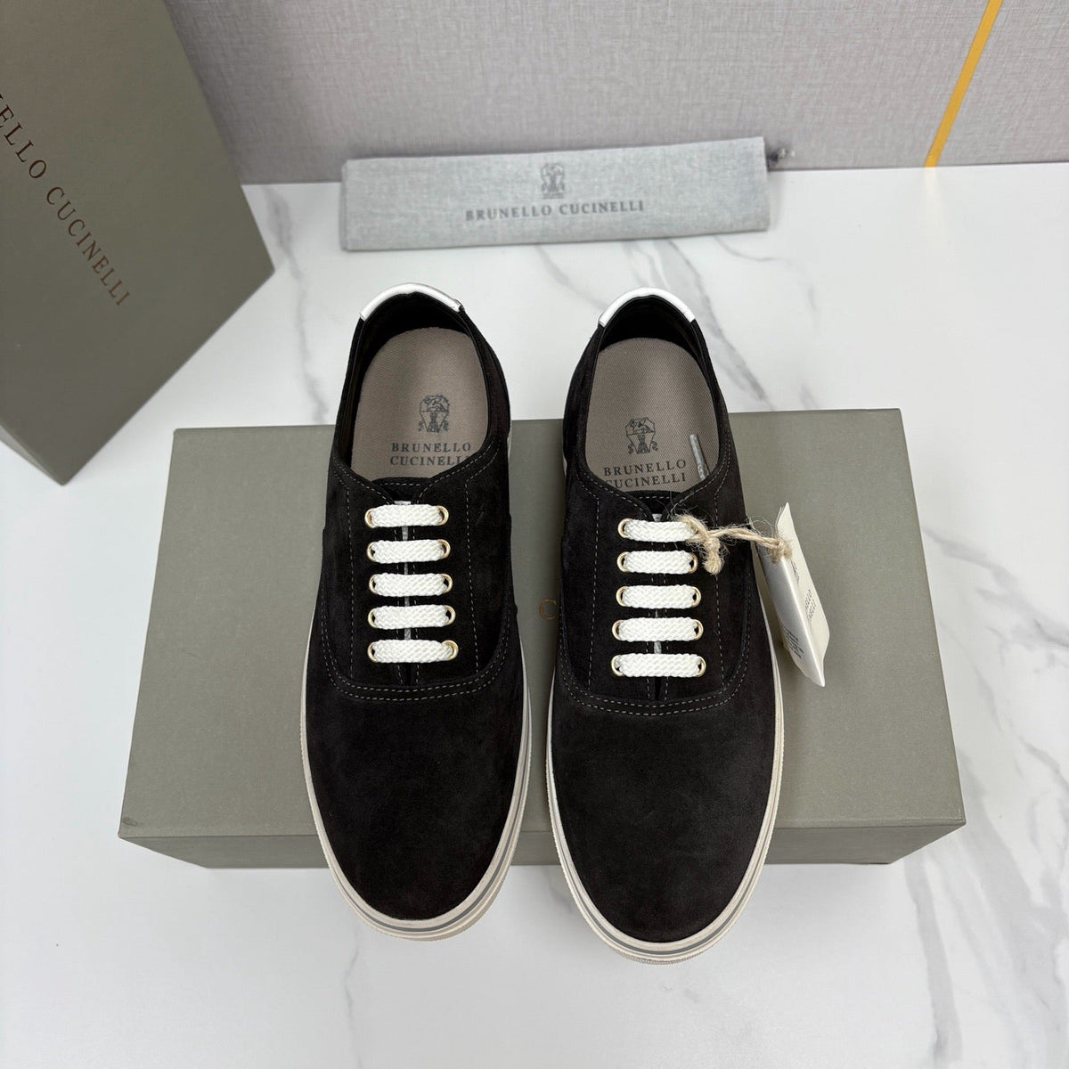 Mehrfarbige Derby-Schuhe – Herren