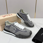 Black Mesh Panelled Runner - Men's