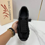 Black Mesh Panelled Runner - Men's