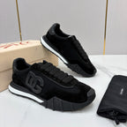 Black Mesh Tonal Runner - Men's