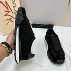 Black Mesh Tonal Runner - Men's