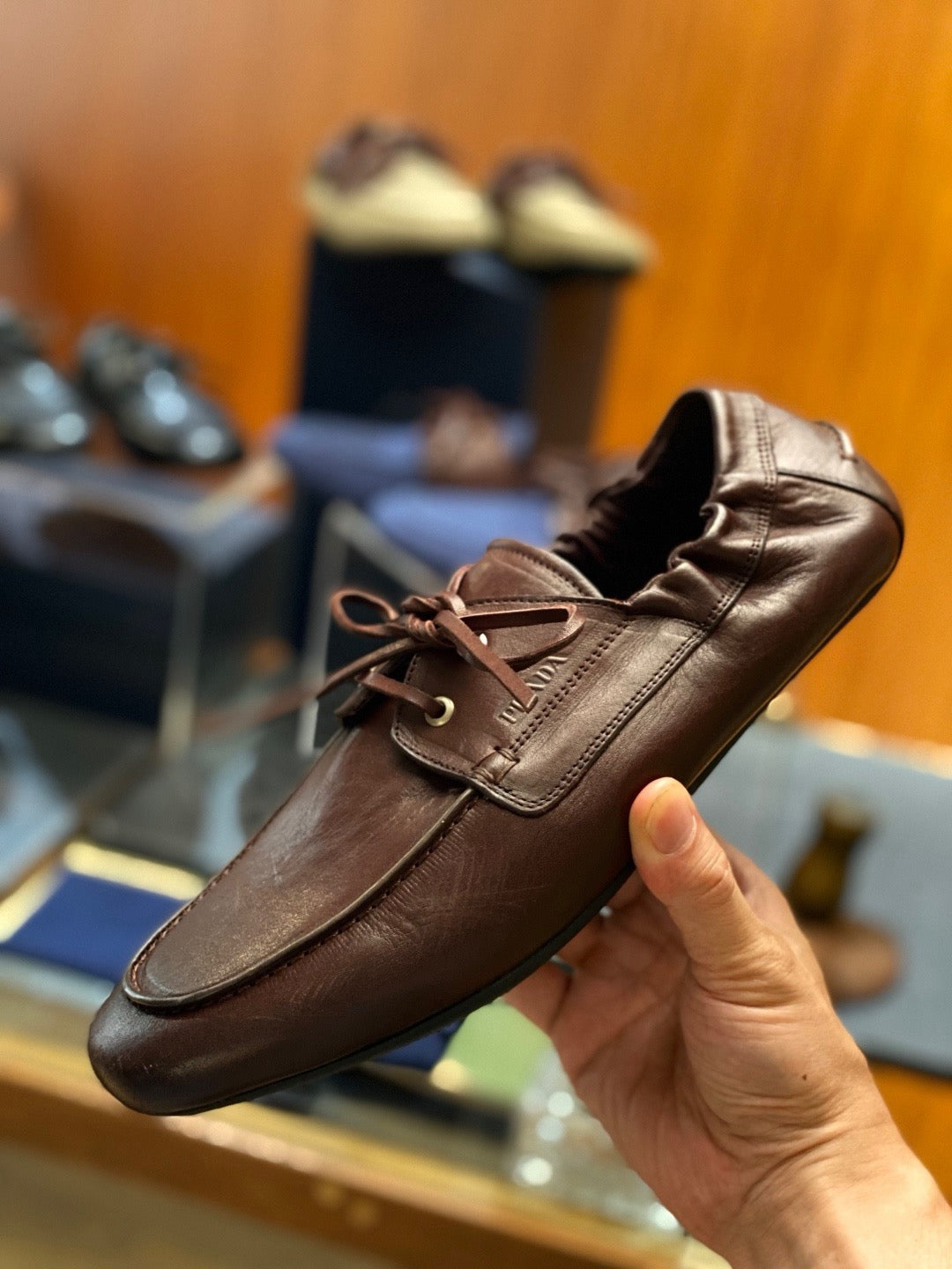 Mehrfarbige Derby-Schuhe – Herren