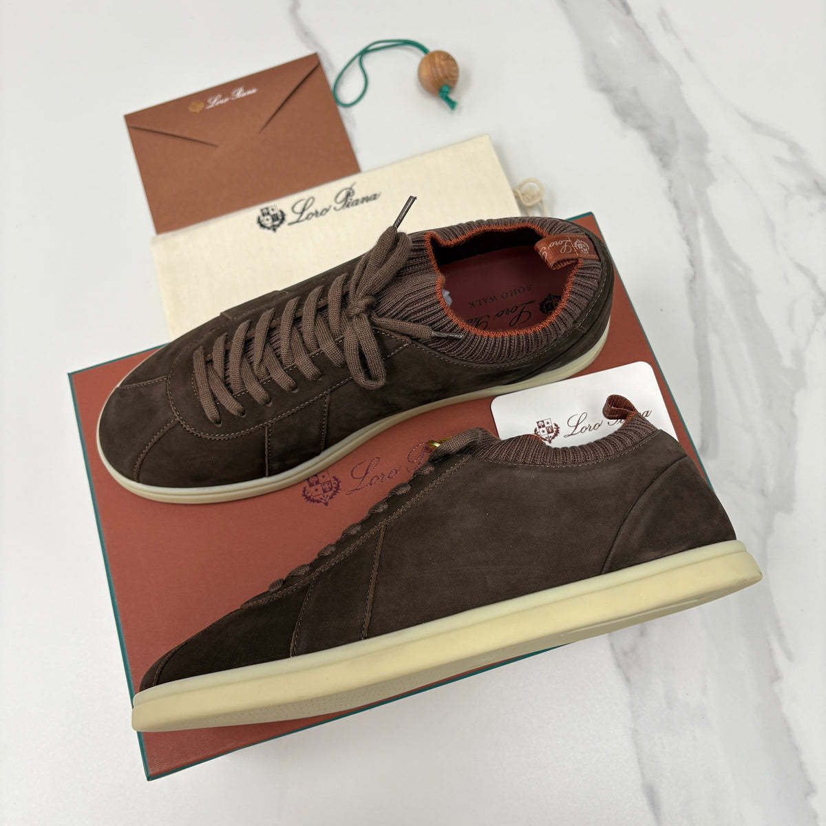 Cream Leather Cupsole Low-Top - Men's