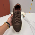 Cream Leather Cupsole Low-Top - Men's