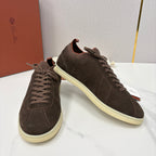 Cream Leather Cupsole Low-Top - Men's
