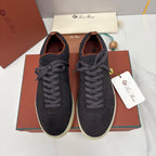 Black Suede Cupsole Low-Top - Men's